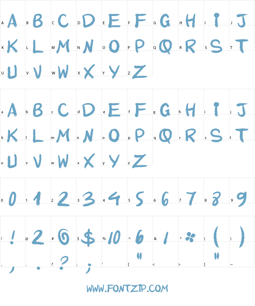 QuinquennialHK Font Character